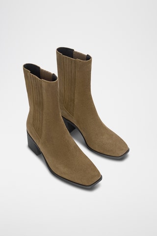 Bottines Chelsea en nubuck - Marron