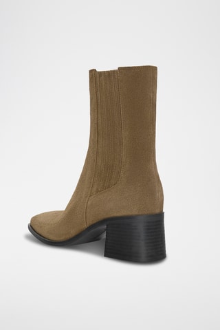 Bottines Chelsea en nubuck - Marron