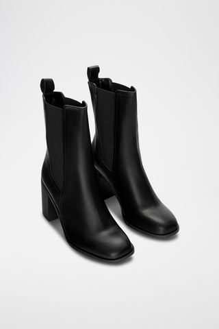 Bottines Chelsea en cuir - Noir