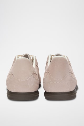 Baskets en nubuck - Rose poudré