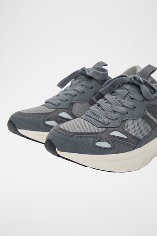 Baskets en cuir - Gris