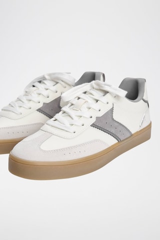 Baskets en nubuck - Blanc