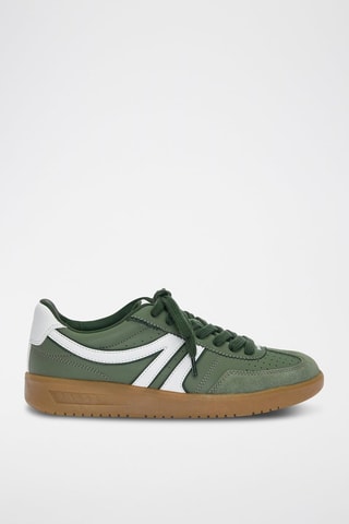 Baskets en nubuck - Vert