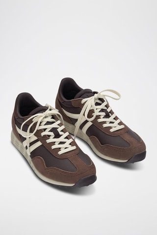 Baskets en nubuck - Marron