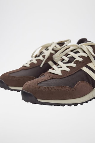 Baskets en nubuck - Marron