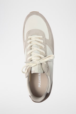 Baskets en cuir - Ecru et beige