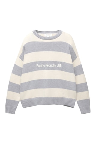 Pull - Ecru et gris chiné