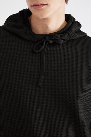 Maglia con cappuccio - Nero