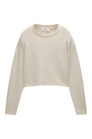 Maglia corta - Beige chiaro