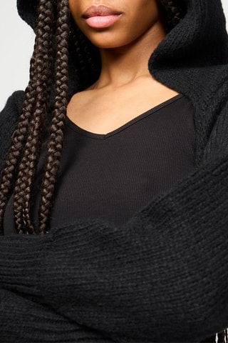 Boléro à capuche - Noir