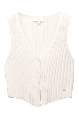 Gilet sans manches - Ecru