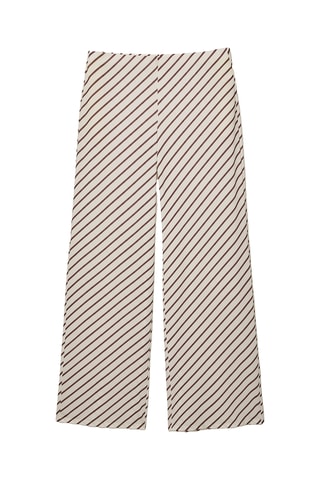 Pantalon - Ecru et marron