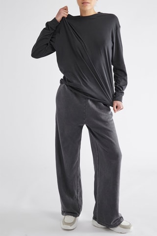 Pantalon wide legs - Gris