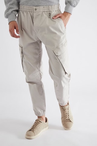 Pantalon cargo - Gris clair