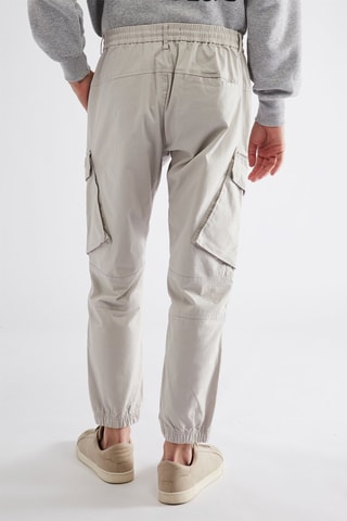 Pantalon cargo - Gris clair