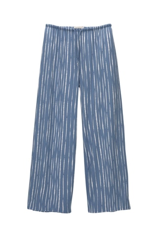 Pantalon wide legs - Bleu