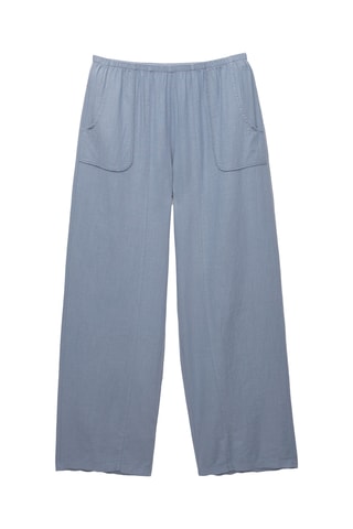 Pantalon en lin - Bleu cobalt