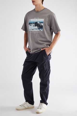 Pantalon cargo - Bleu marine