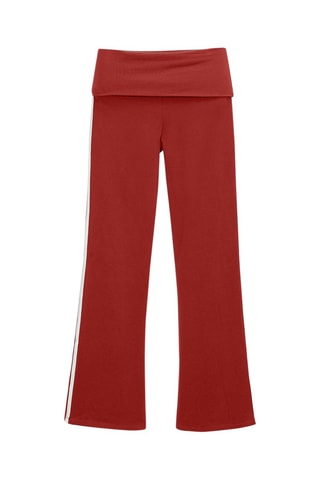 Pantalon flare - Rouge
