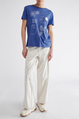 Pantalon wide legs - Blanc