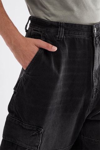 Jean baggy cargo - Noir