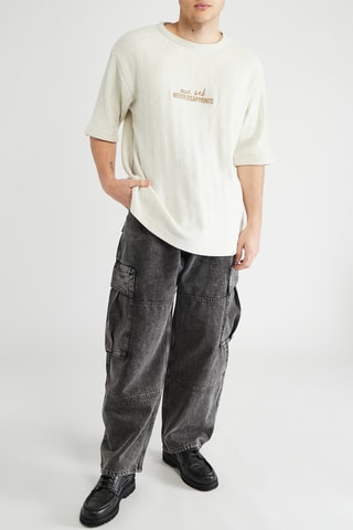 Jeans baggy cargo - Nero