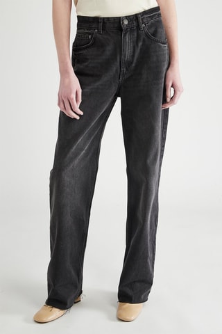 Jean droit taille haute - Noir