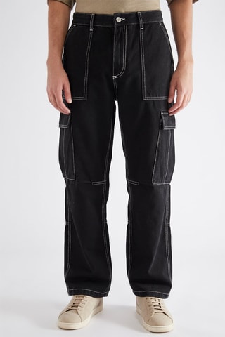 Jeans cargo - Nero