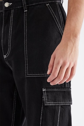 Jeans cargo - Nero