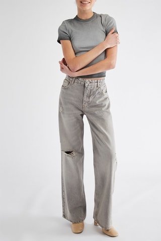 Jean wide legs - Gris