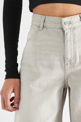 Jean wide legs culotte - Gris