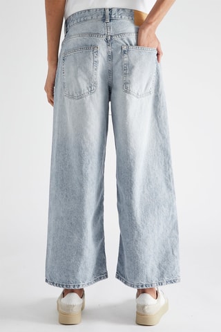 Jeans culotte wide legs - Blu