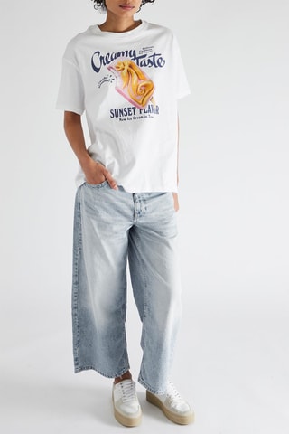 Jeans culotte wide legs - Blu