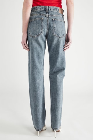 Jean droit mid-rise - Bleu