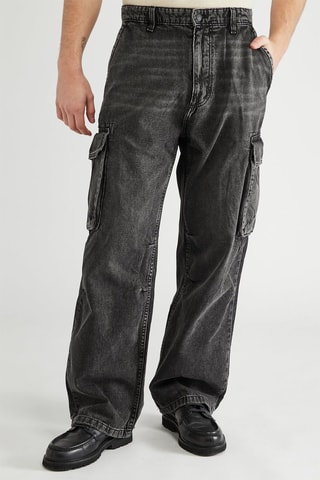 Jeans baggy cargo - Nero