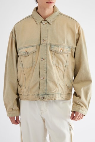 Giacca in jeans - Petrolio