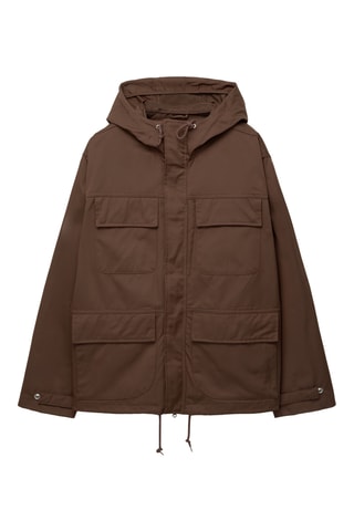 Veste à capuche - Marron