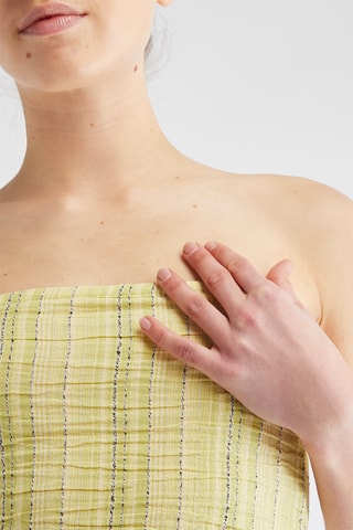 Crop top bustier - Vert citron