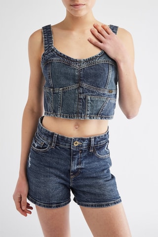 Crop top - Bleu