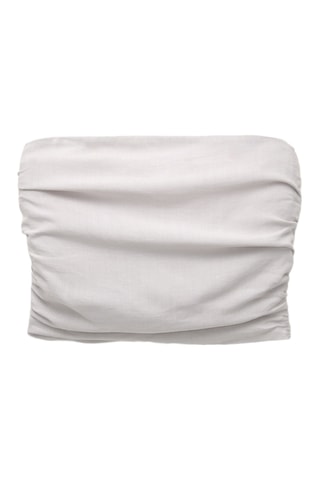 Crop top bustier - Gris clair