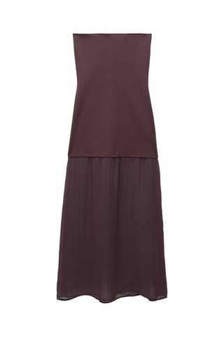 Robe bustier - Marron