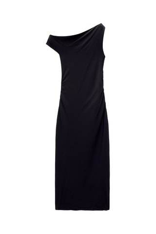 Robe droite - Noir manque matière