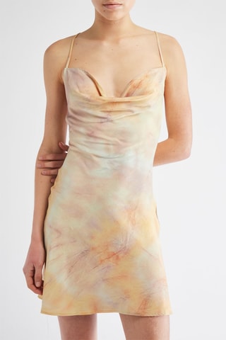 Robe patineuse - Orange et jaune