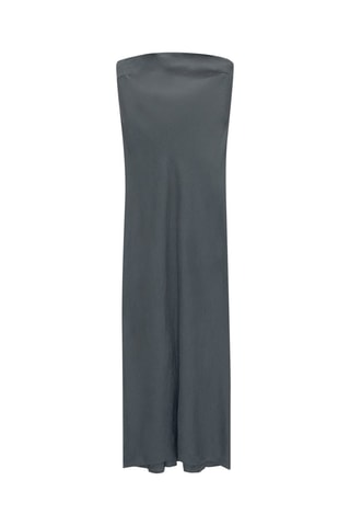 Robe bustier en lin - Gris