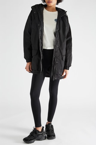 Parka oversize à capuche - Noir