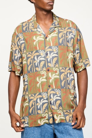 Chemise - Kaki et bleu marine