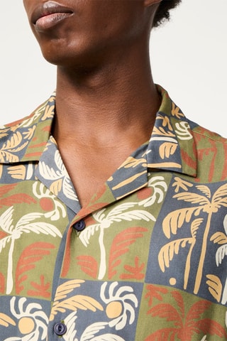 Chemise - Kaki et bleu marine