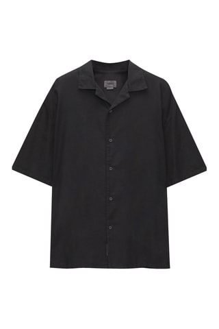 Chemise en lin - Noir