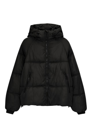 Doudoune à capuche - Noir