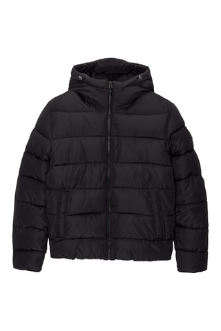 Doudoune à capuche - Noir